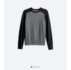 RYE BY HAWKER RYE Woodland Saddle Sleeve Crewneck Sweater
